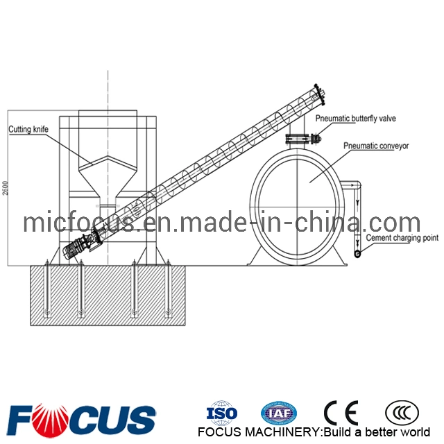 1 Ton, 2 Ton Jb Bag Splitter and Pneumatic Cement Pump to Silo