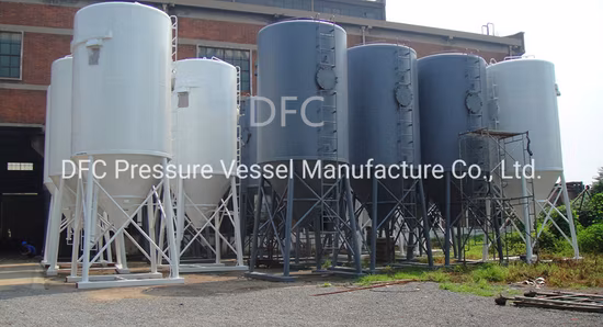 L'alimentation ASME de stockage de ciment de silo de chaux a pulvérisé la poudre en vrac